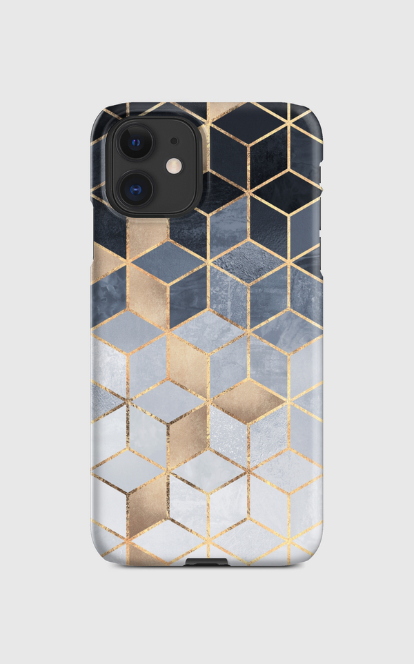 Soft Blue Gradient Cubes Regular Case