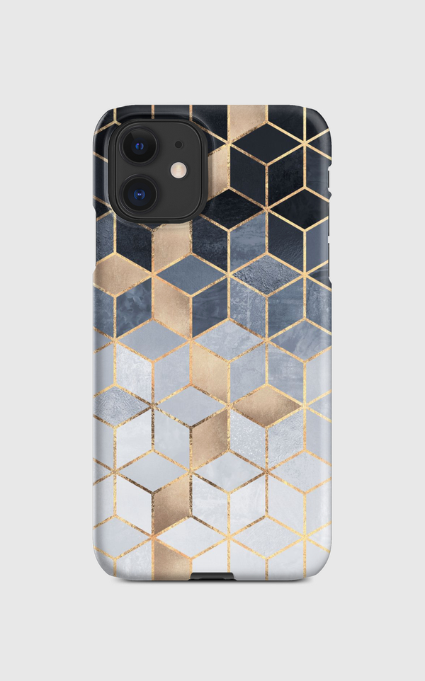 Soft Blue Gradient Cubes Regular Case