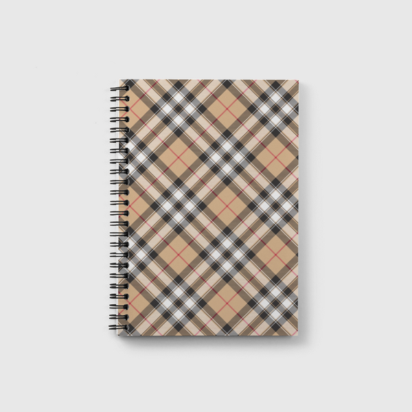 Rich Checked Clothes Notebook