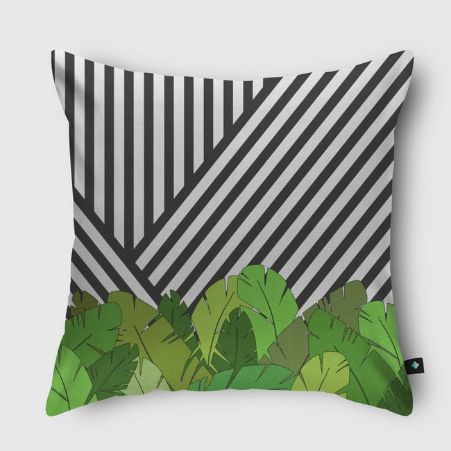 Green Direction - Throw Pillow