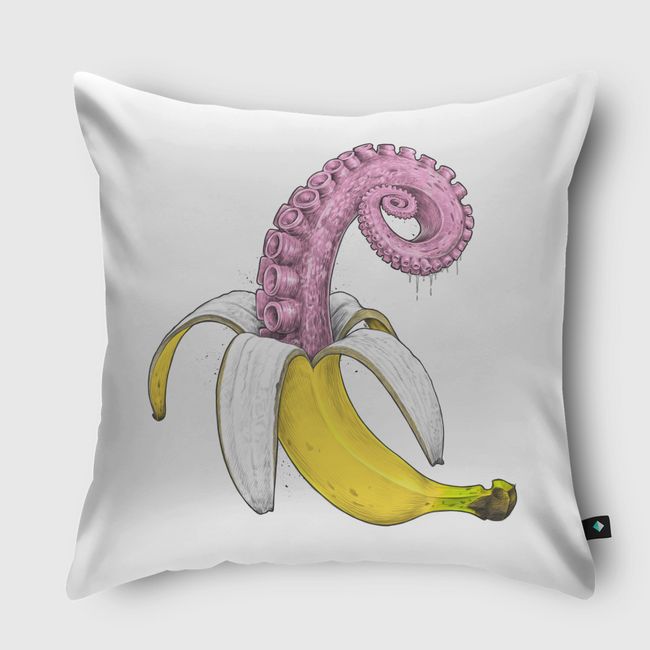 Octopus banana - Throw Pillow