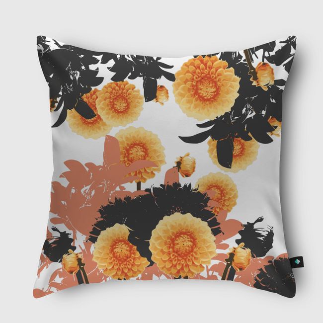 Dahlia Spin - Throw Pillow