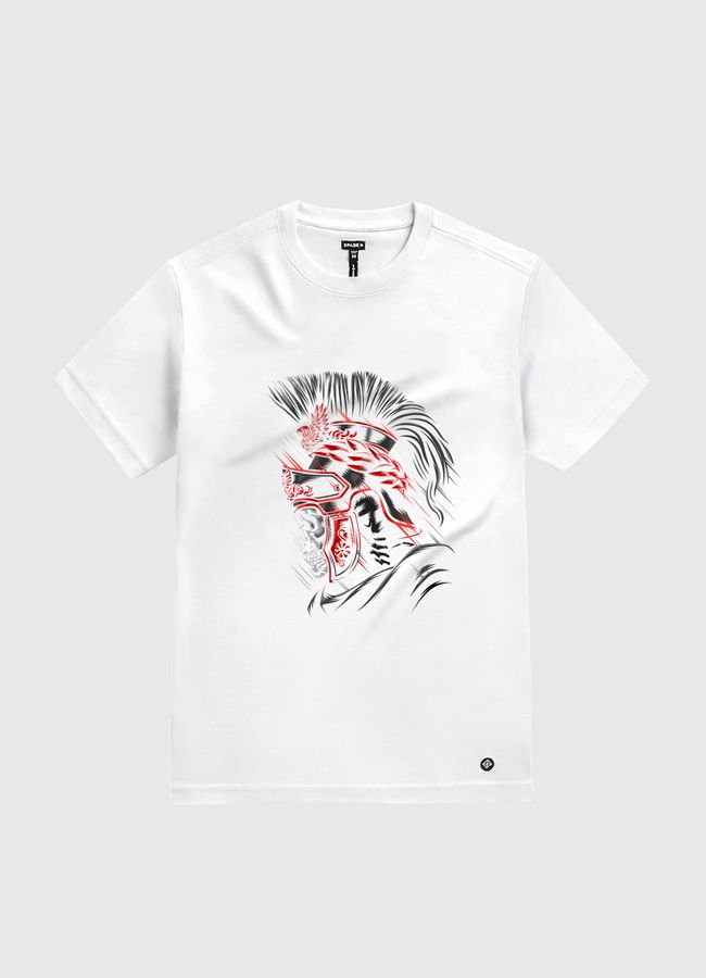 Roman Skull Red - White Gold T-Shirt