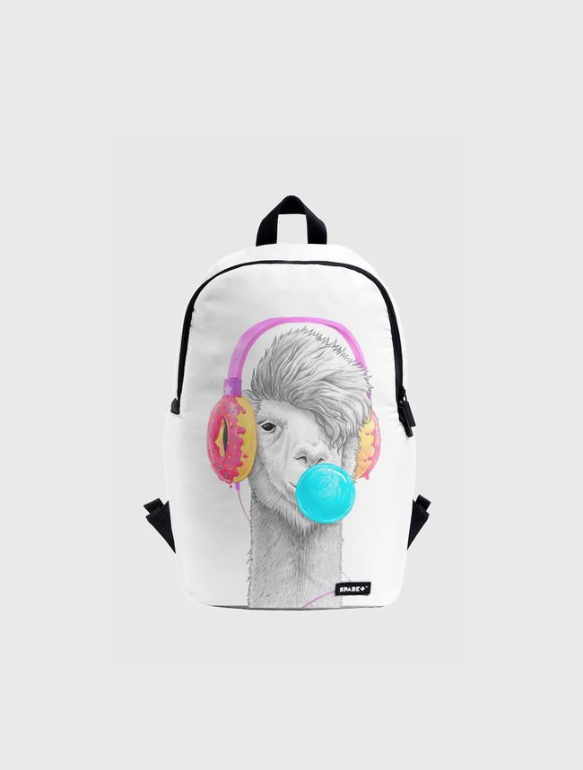 Lama in headphones - Spark Backpack