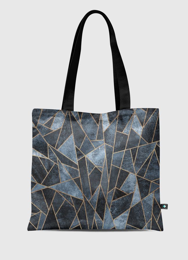 Shattered Soft Dark Blue - Tote Bag