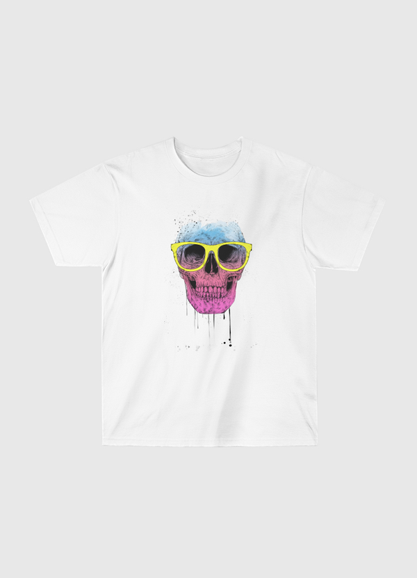 Pop art skull with glasses Classic T-Shirt