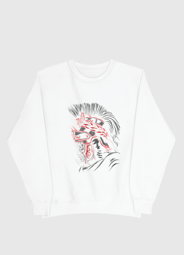 Roman Skull Red Men Sweatshirt