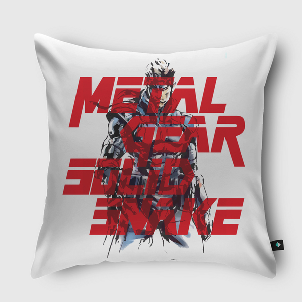 Metal Gear Solid Snake Throw Pillow