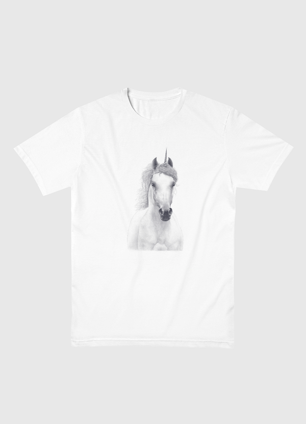 White unicorn Men Basic T-Shirt