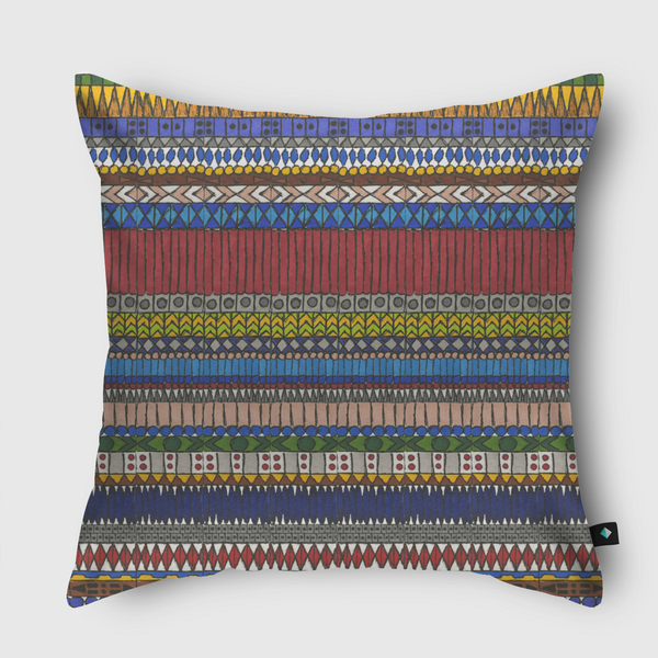 Red Indian Throw Pillow