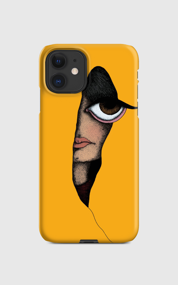 girl with yellow background Regular Case