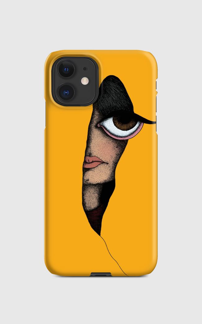 girl with yellow background - Regular Case