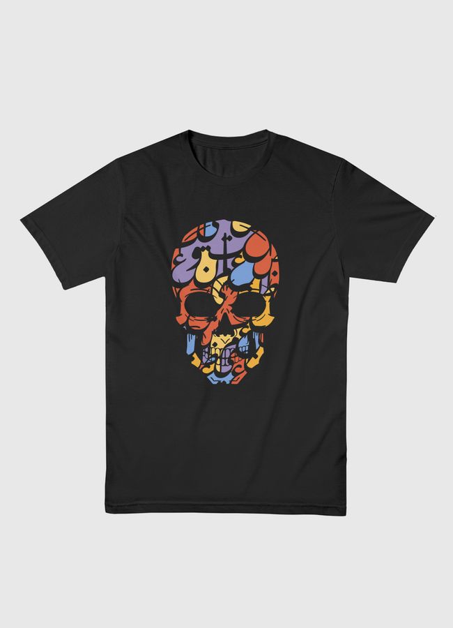 Arabic Letters Skull - Men Basic T-Shirt