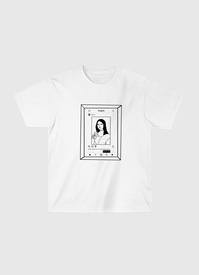 Millenial Mona Lisa frame" - Classic T-Shirt