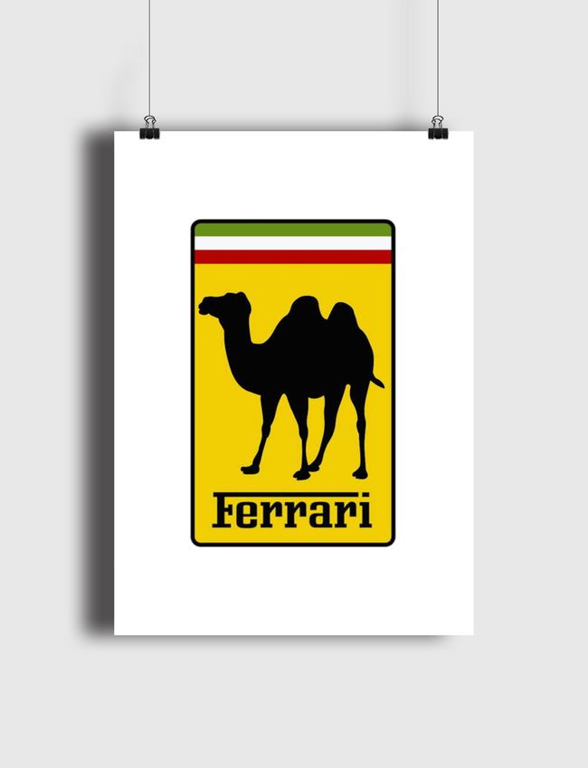 Ferrari by Nadaa Jawaa - Poster