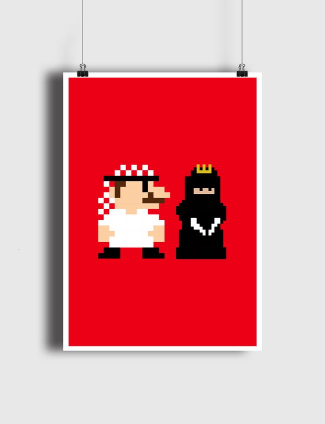 Mario and Princess - Poster