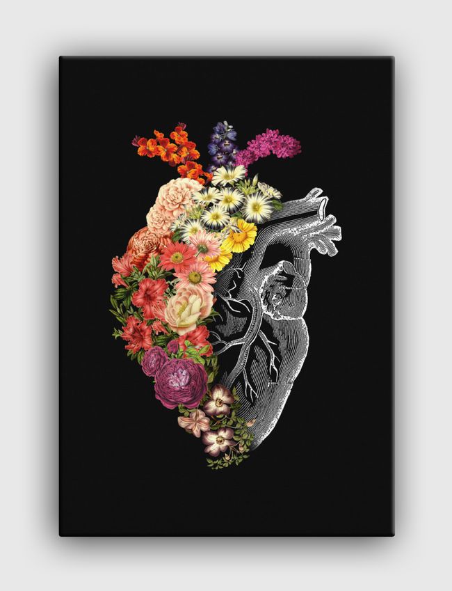 Flower Heart Spring - Canvas