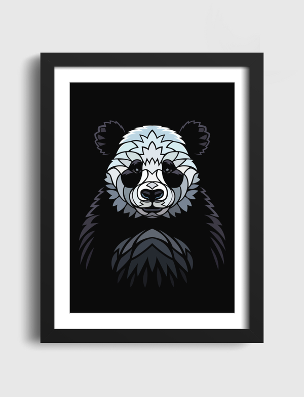 Tribal frontal panda Artframe