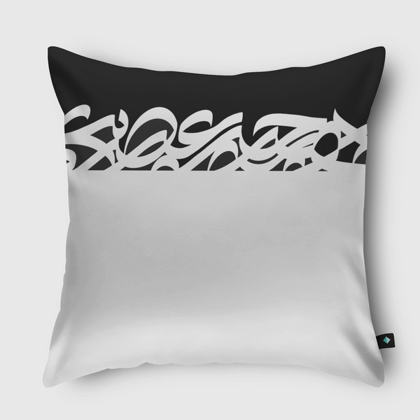 Black X white Throw Pillow