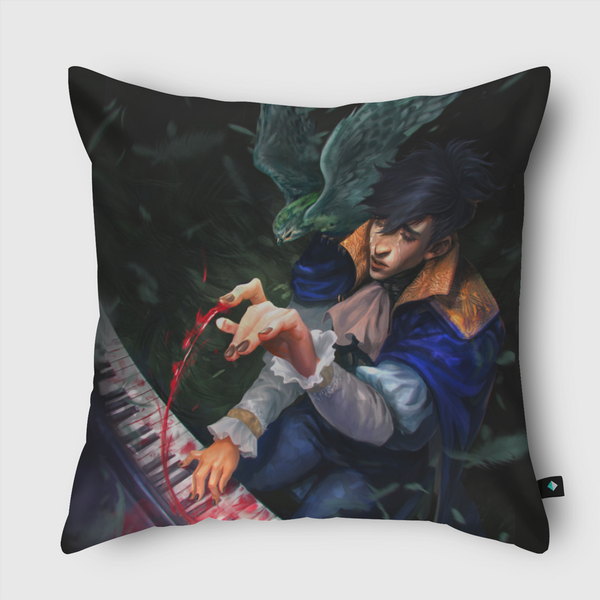 Sad Warlock Throw Pillow