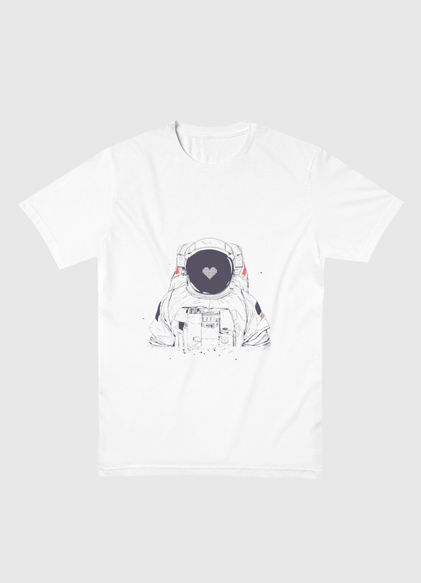 Astronaut love Men Basic T-Shirt