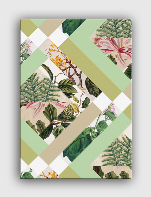 Cubed Botanical Florals Canvas