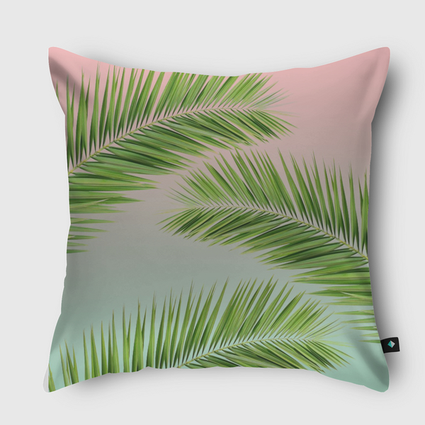 palm leaves Throw Pillow