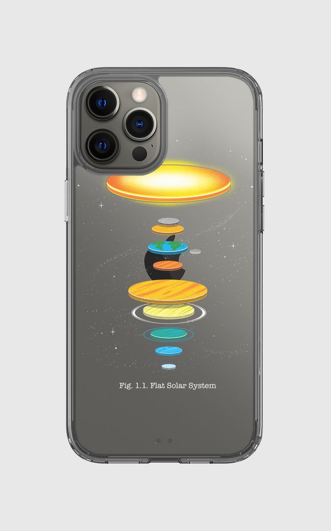 Flat Solar System - Clear Case