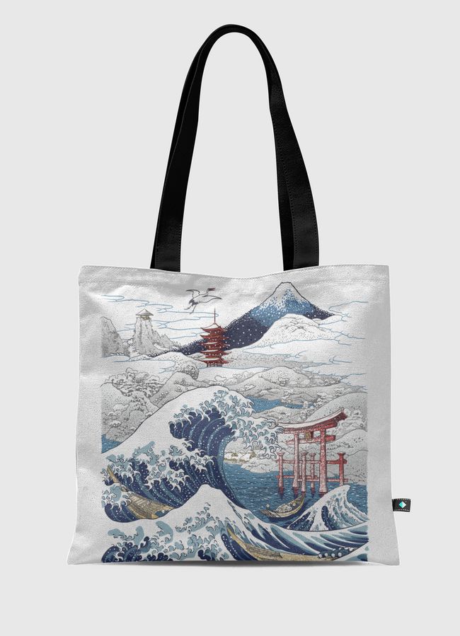Snowy winter in Japan - Tote Bag