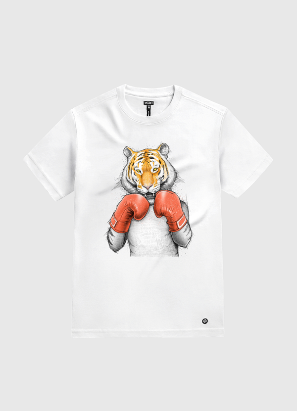 Tiger Boxer White Gold T-Shirt