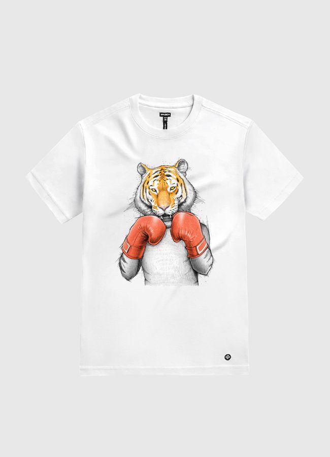 Tiger Boxer - White Gold T-Shirt