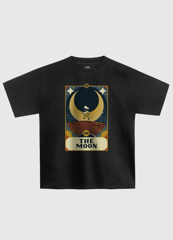 Astronaut Tarot Moon Oversized T-Shirt