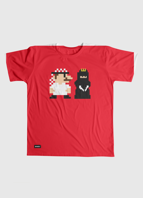 Mario and Princess  Men Graphic T-Shirt