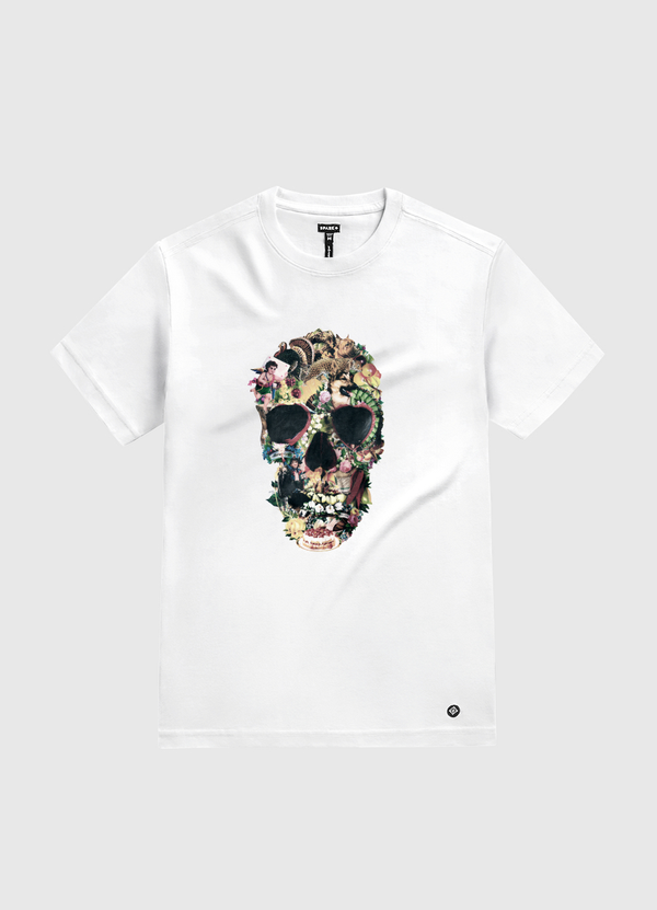 Vintage Skull White Gold T-Shirt