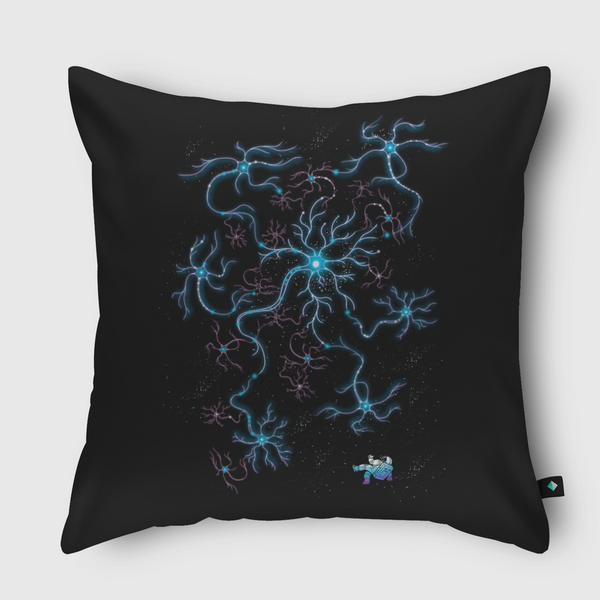 Neuron Galaxy Throw Pillow