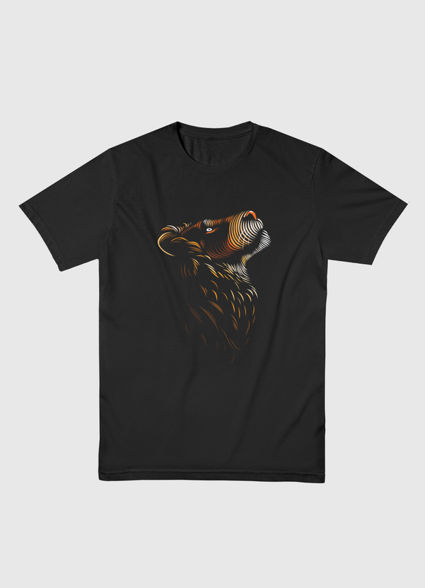 Lion lines up Men Basic T-Shirt