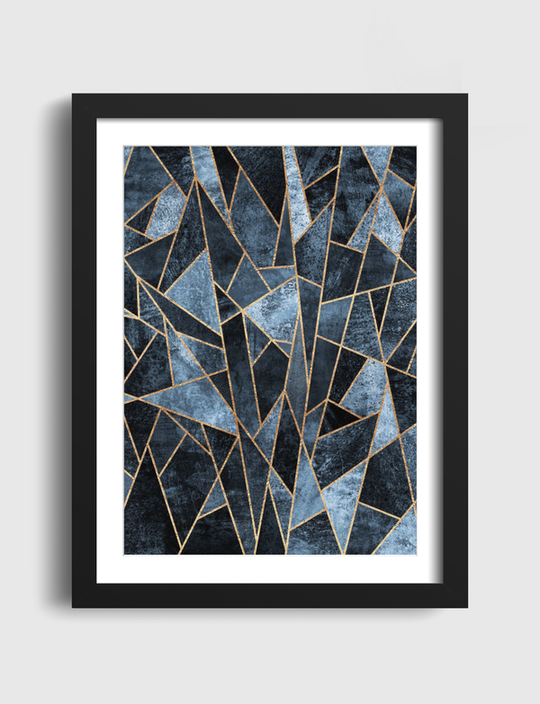 Shattered Soft Dark Blue Artframe