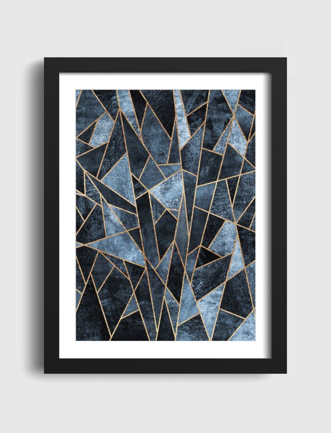 Shattered Soft Dark Blue - Artframe