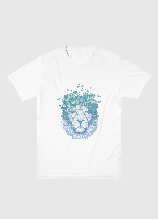 Floral lion Men Basic T-Shirt