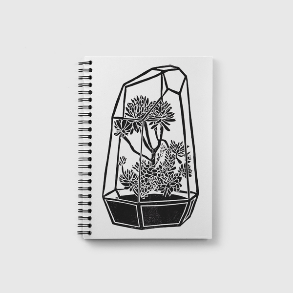 Terrarium Blockprint Notebook