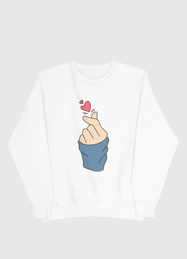 علامة الحب love sign  Men Sweatshirt