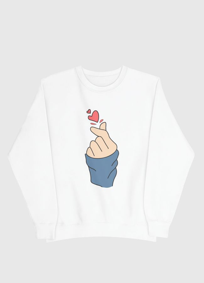 علامة الحب love sign  - Men Sweatshirt