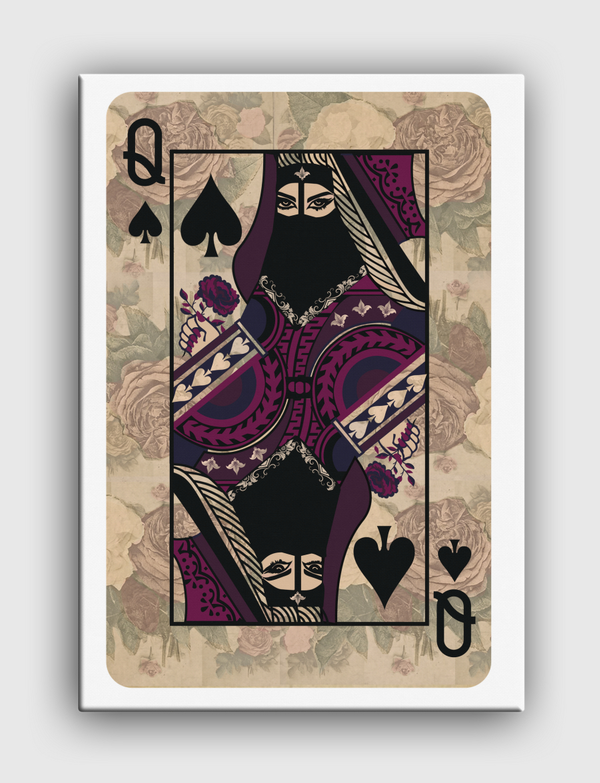 ARAB QUEEN OF SPADES Canvas