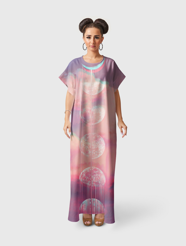 Moontime Glitches Short Sleeve Dress
