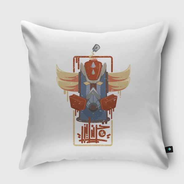 جرندايزر الجرافيتي Throw Pillow