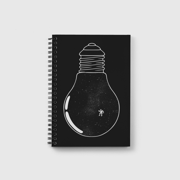 Gravity Astronaut BW Notebook