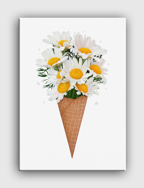 Ice cream with chamomile Canvas