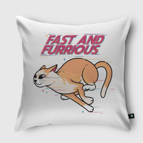 fast and furrious Throw Pillow