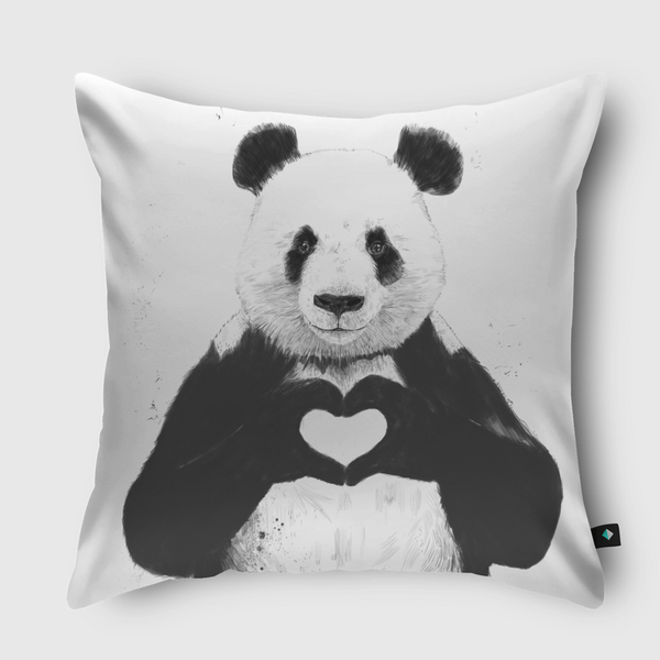 All you need is love Throw Pillow