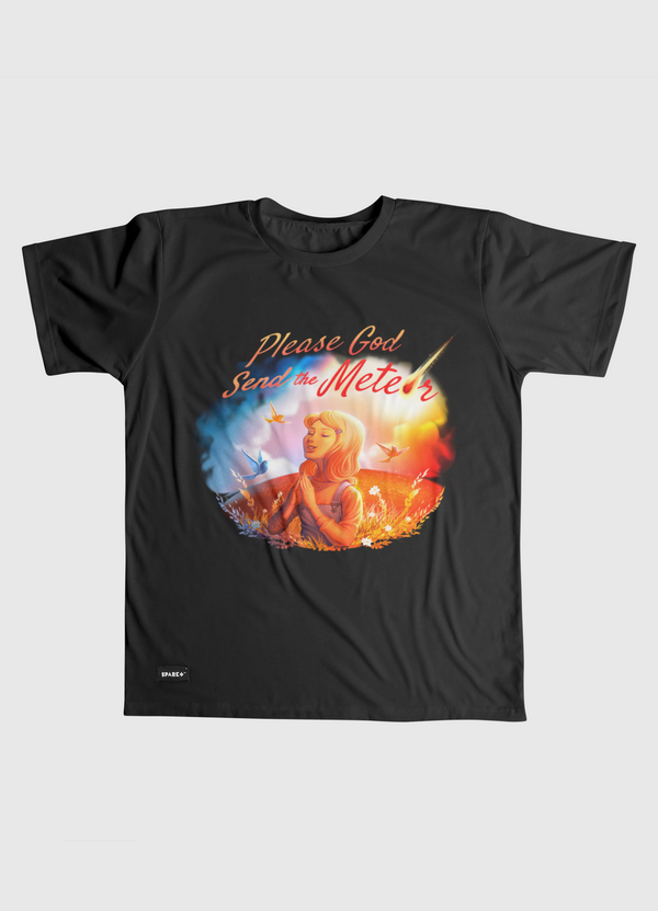 Please God Send The Meteor Men Graphic T-Shirt